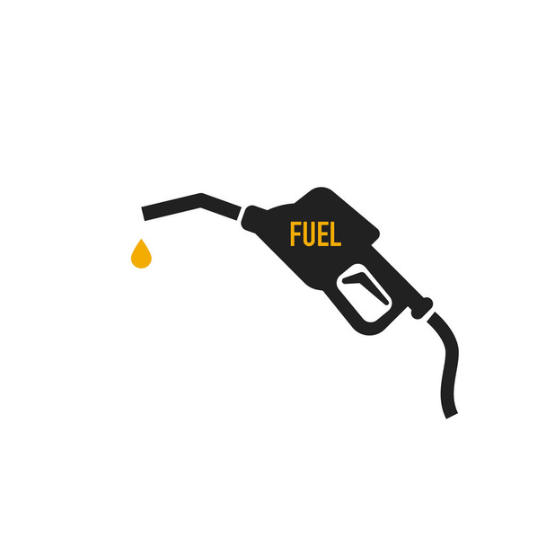 Gasoline pump nozzle sign. - Vector, Image