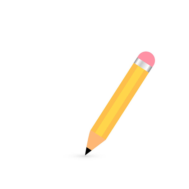 Bleistift Schule Versorgung isoliert Symbol - Vektor, Bild