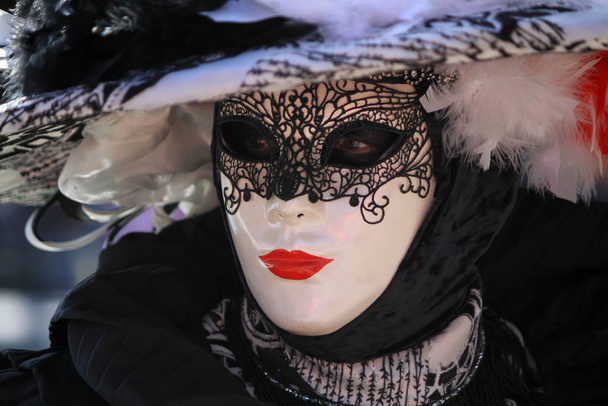 nagyon szép maszk és karnevál smink Annecy - Fotó, kép