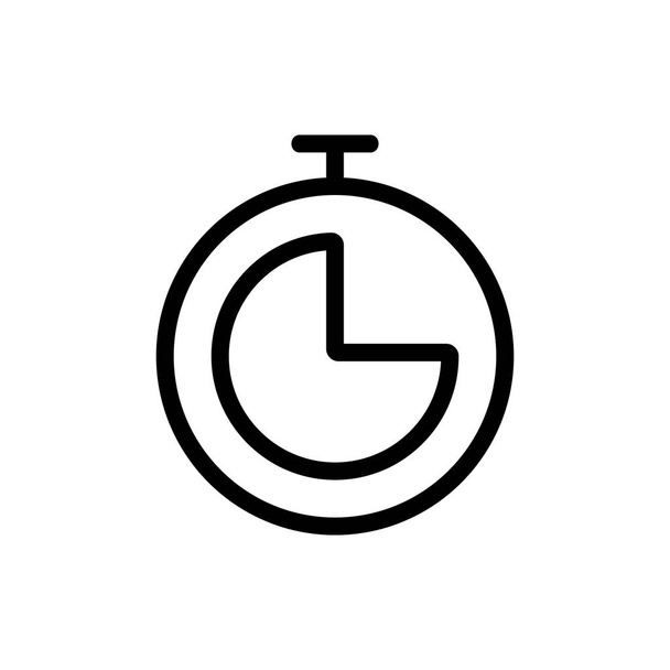Working time icon vector. Isolated contour symbol illustration - Vector, Image
