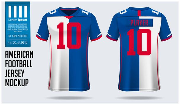 Premium Vector  Red blue soccer jersey uniform for football club