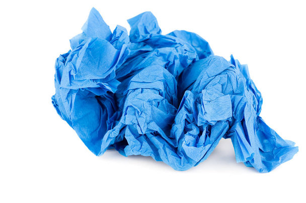 Blue crepe paper - Photo, Image