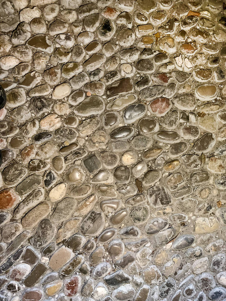 Ancient floor made of round pebbles - Photo, Image