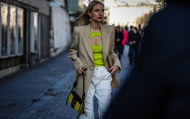 Londres Fashion Week Streetsytle 1 7 Febbraio 2019
 - Foto, Imagem