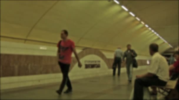 Metro blurred scene. - Footage, Video