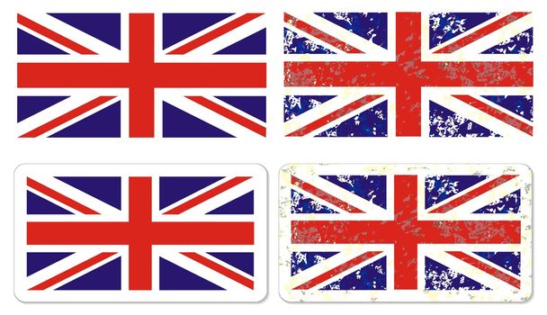 Vector grunge estilo bandera de Gran Bretaña
 - Vector, imagen