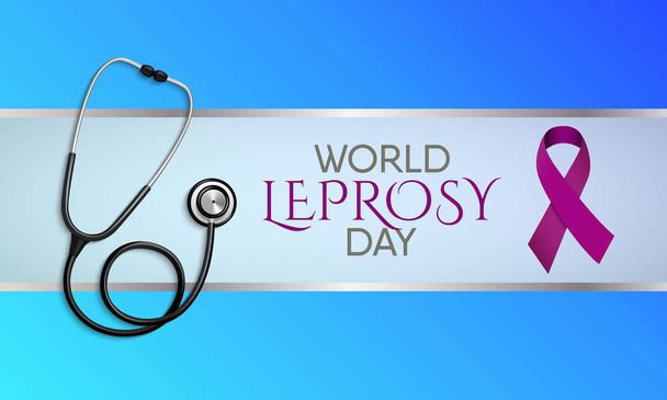 Ilustración vectorial sobre el tema del Día Mundial de la Lepra en enero
 - Vector, imagen