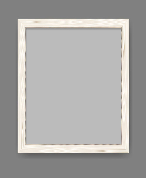 Ilustración de marco en blanco madera
 - Vector, imagen