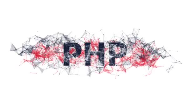 Баннер программирования PHP с красочным дизайном сплетения. Технологическая анимация. Онлайн и офлайн курсы кодирования. Разработка веб-сайтов, дизайн
. - Кадры, видео