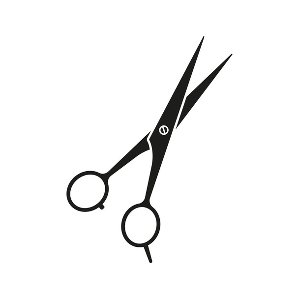 Vintage barber shop scissors. Vector illustration, Isolated. - Vector, Image