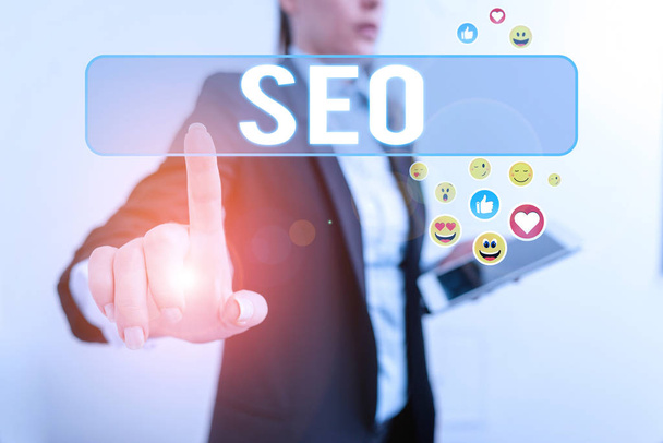 Word writing text Seo. Business concept for incredibly effective way to market your near business online. - Foto, Bild