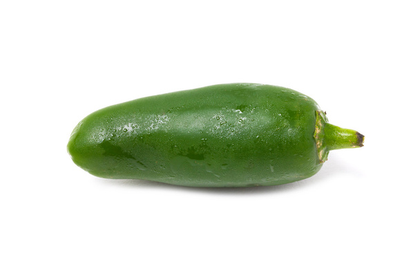 Single hot green pepper - Φωτογραφία, εικόνα