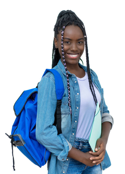 Beautiful african female student with dreadlocks - Foto, Imagen