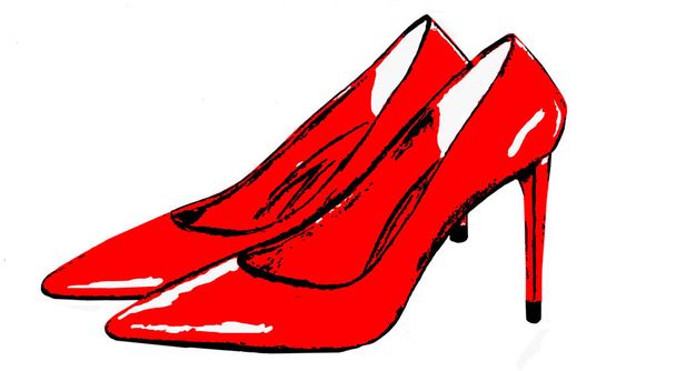 Chaussures rouges à talons hauts - Photo, image