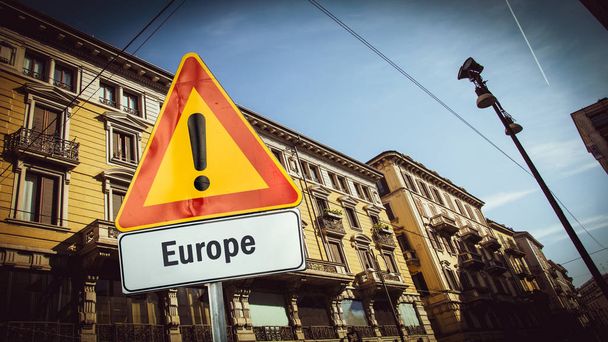 欧州の道路標識 - 写真・画像