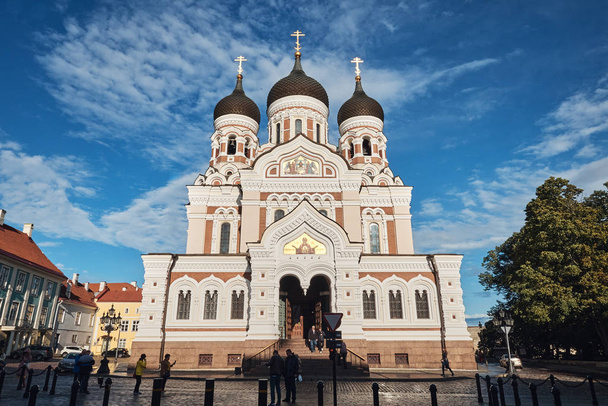 Cattedrale russa di Alexander Nevsky, Tallinn, Estonia - Foto, immagini