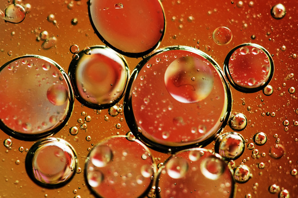 Oil drops on water. - Fotó, kép