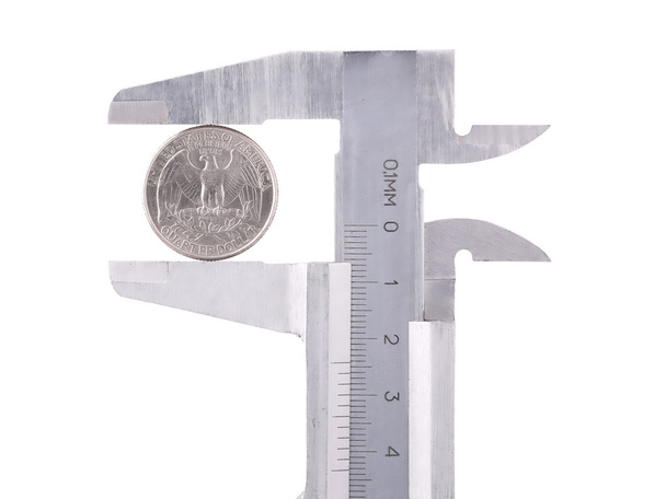 třmeny s americkou čtvrtletí mince - Fotografie, Obrázek