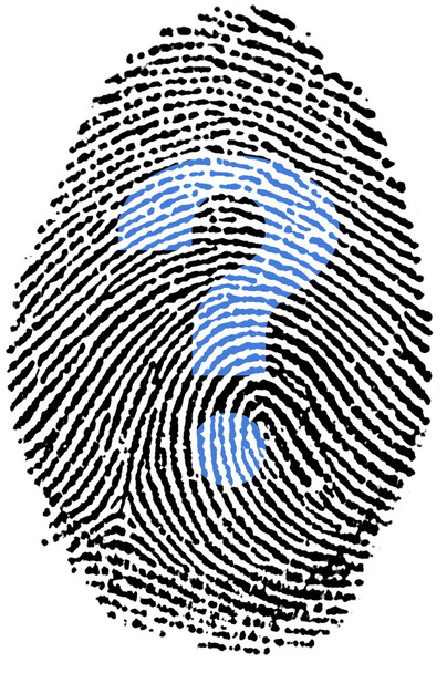 Help question mark Fingerprint - Photo, Image