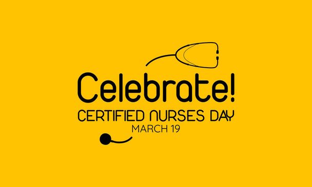 Illustrazione vettoriale sul tema del giorno delle infermiere certificate il 19 marzo
. - Vettoriali, immagini