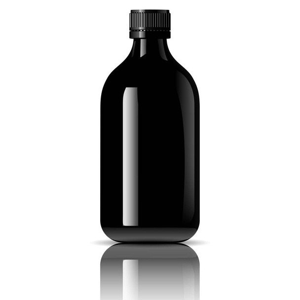 Apotheke Flasche für medizinische, vape e liquid, Öl - Vektor, Bild