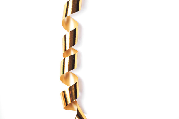 Isolated gold ribbon - Photo, Image