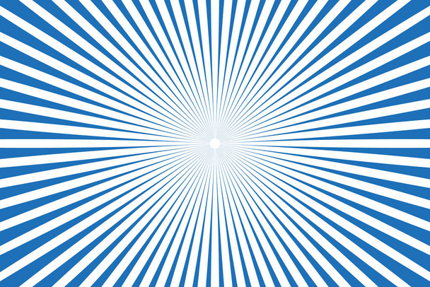 Vektor-Illustration von blauem Sunburst-Retro-Hintergrund. Jahrgang. - Vektor, Bild