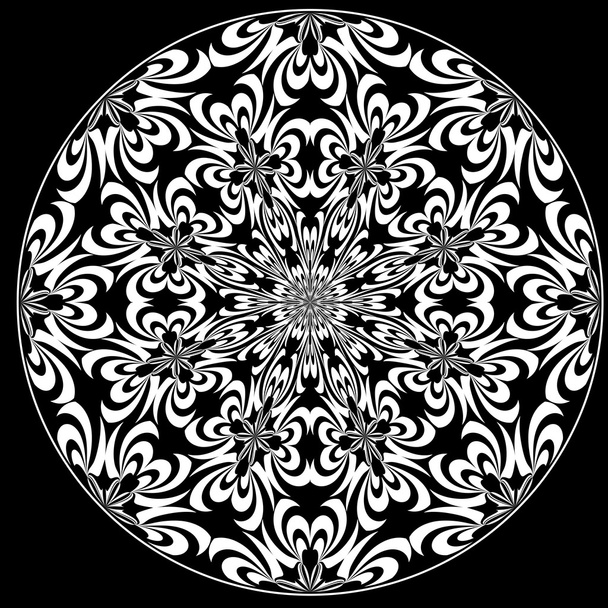 Rose Window with Holy Cross symbols - Vector, Image