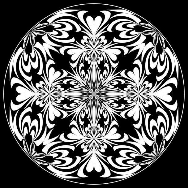Rose Window with Holy Cross symbols - Vector, Image