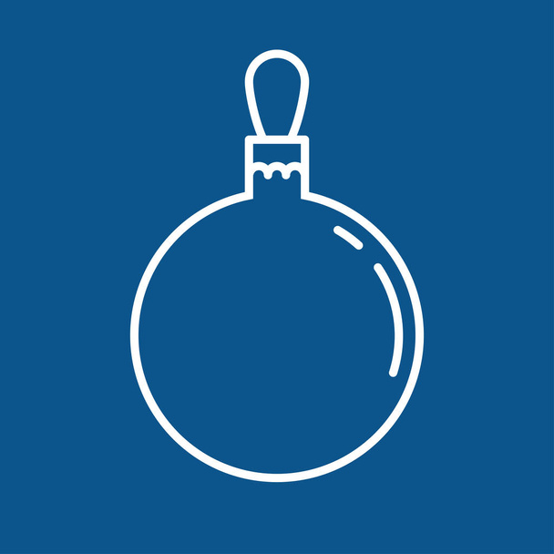 Boule de Noël classique bleu fond vectoriel illustration
 - Vecteur, image