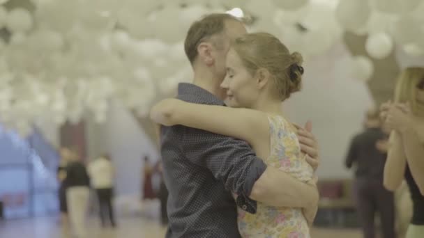 People dancers dance tango. Kyiv. Ukraine - Felvétel, videó