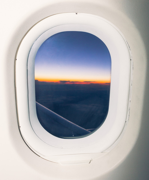 side window in airplane - Photo, Image