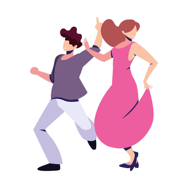 dancing couple Stock Vector