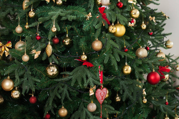 Interior with Christmas tree - Foto, immagini