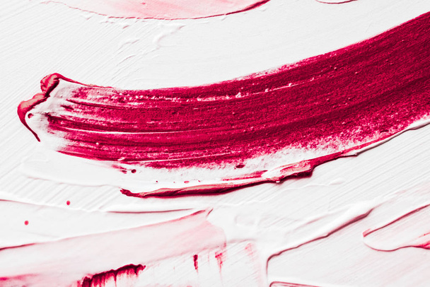 Artistic abstract texture background, pink acrylic paint brush s - Foto, Imagem