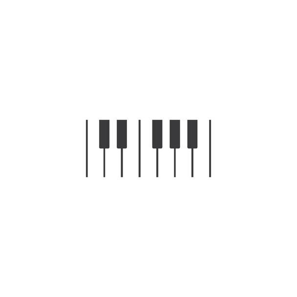 Ikone mit Klavierlogo  - Vektor, Bild