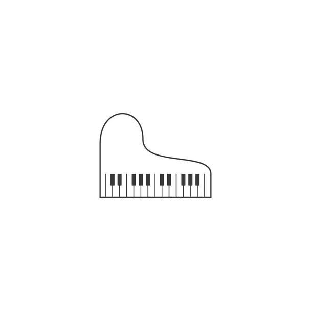 Піаніно значок логотипу
  - Вектор, зображення