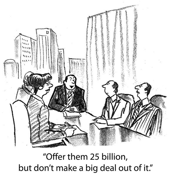 Переговоры по карикатурной иллюстрации в офисе
 - Фото, изображение