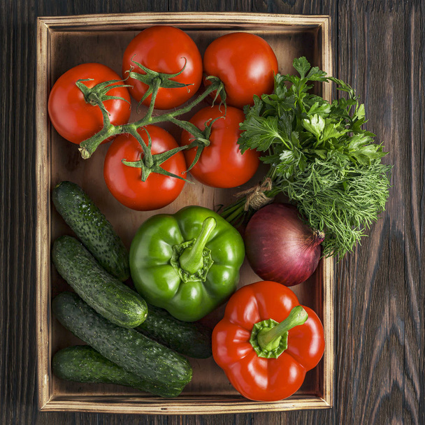 alimenti biologici, insalata di pomodoro, insalata di verdure, sesamo di melograno
, - Foto, immagini