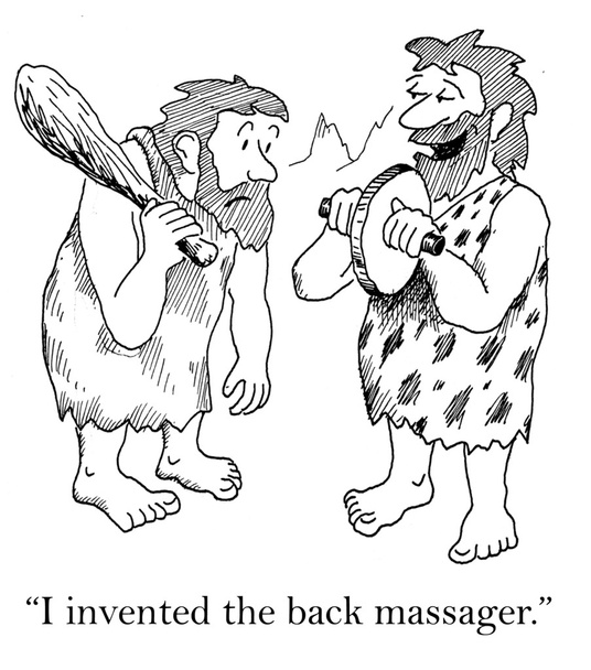 Caveman inventou massageador
 - Foto, Imagem