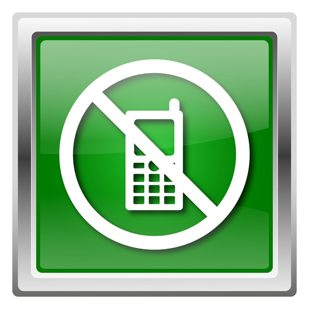 Mobile phone restricted icon - Photo, Image