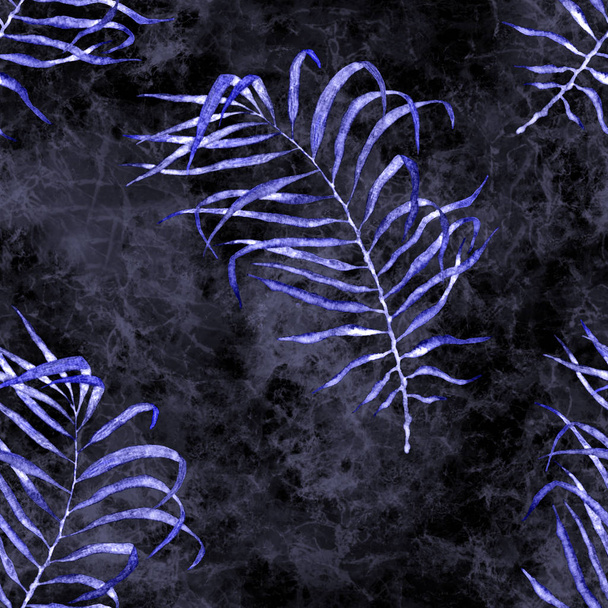 Tropical seamless pattern. Watercolor flapping pal - Valokuva, kuva