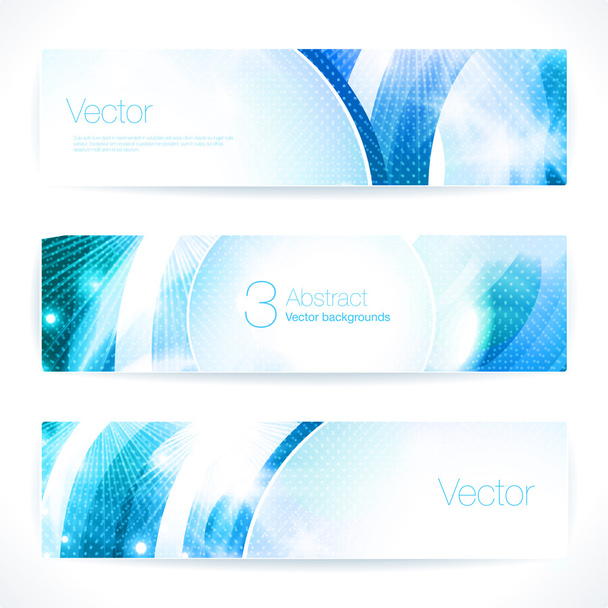 Set of abstract vector banners. - Wektor, obraz