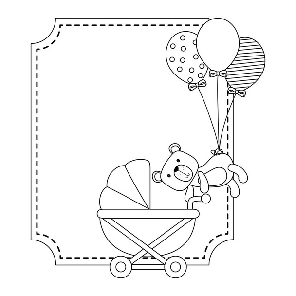Bebé ducha símbolo diseño vector ilustración
 - Vector, imagen