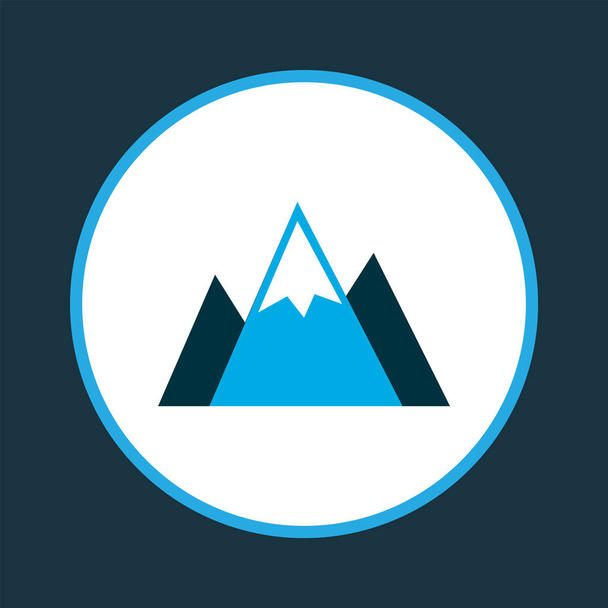 Landscape icon colored symbol. Premium quality isolated mountains element in trendy style. - Photo, Image