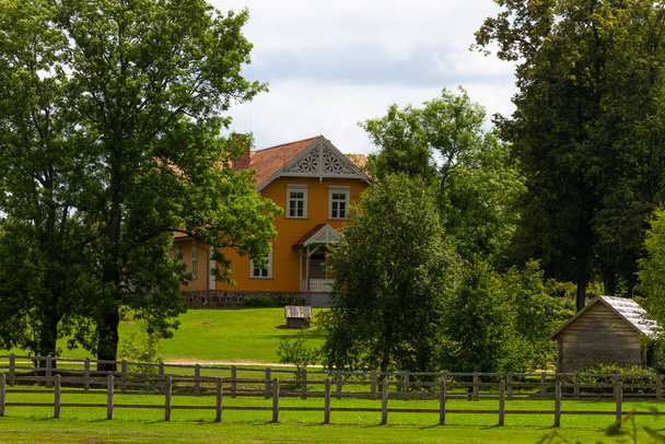 Beautiful european village with green nature  - Foto, afbeelding