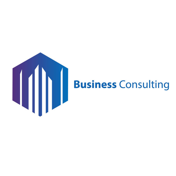 Logo podnikatelského konceptu, konzultační ilustrační vektor. - Vektor, obrázek