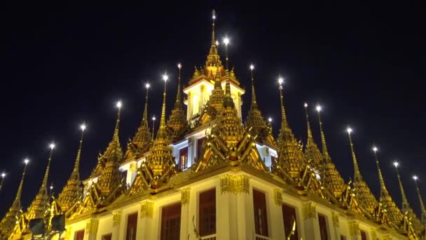 Bangkok, Tayland 'daki antik mimari ve tapınak - Video, Çekim