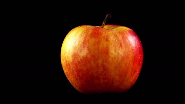 manzana sobre fondo negro
 - Metraje, vídeo
