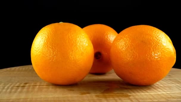 Close-up van sinaasappelen - Video
